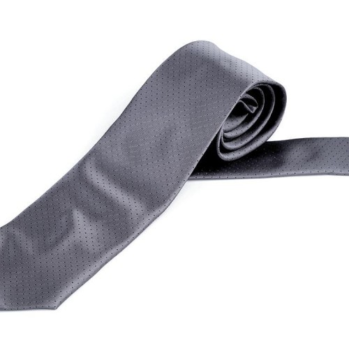 Szatén nyakkendő, 1db, szürke